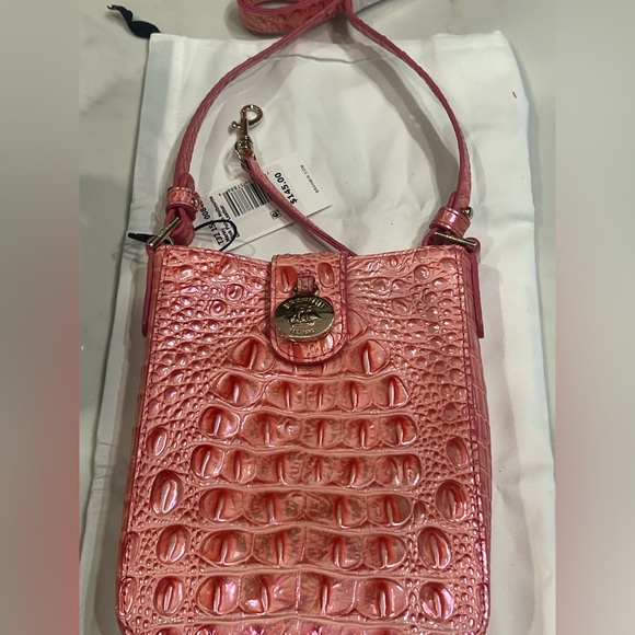 🆕 Brahmin Pink Punch Crossbody Bag and Dust Bag - Picture 13 of 17